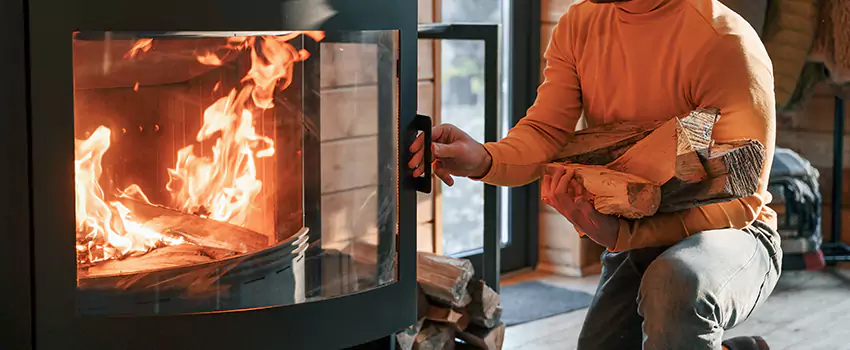 Residential Fireplace Ceramic Glass Installation in Midland, ON