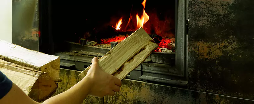 Wood Stove Heat Resistant Wall Repair in Midland, Ontario