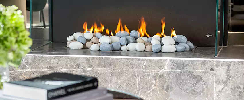 Double-Height Fireplace Design Refurbishment in Victoria Harbour, Ontario